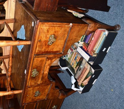 Lot 1142 - A 19th century walnut lowboy