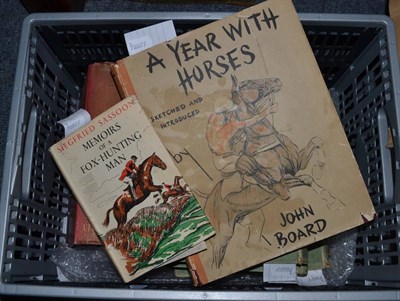 Lot 1175 - Various horse and hunting related books comprising: Sketches in Stable and Kennel - Lionel Edwards