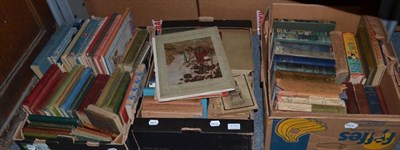 Lot 1177 - Three boxes of Illustrated books and others including Alice in Wonderland, Peter Pan, Lang's...