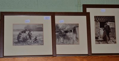 Lot 1201 - Three early 20th century framed albumen photographs after Frank Meadow Sutcliffe, Whitby...