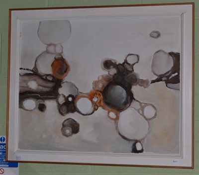 Lot 1210 - Kirkness (20th Century) An abstract study, oil on board, signed