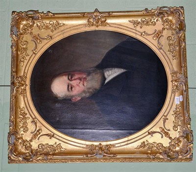 Lot 1228 - 19th century school, portrait of a gentleman, oil on canvas in a gilt frame