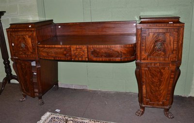 Lot 1253 - An impressive 19th century mahogany pedestal sideboard