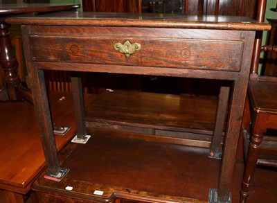 Lot 1273 - Georgian oak side table