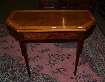 Lot 1296 - Inlaid card table