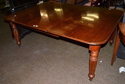 Lot 1304 - Victorian mahogany dining table, including leaf