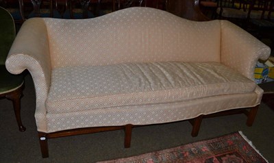 Lot 1319 - George III style upholstered settee