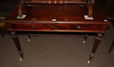 Lot 1346 - A William IV mahogany writing/side table