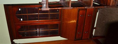 Lot 1365 - A mahogany bureau bookcase