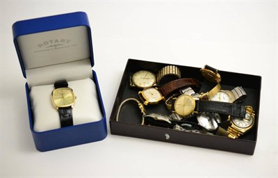 Lot 1 - A quantity of gent's and lady's wristwatches