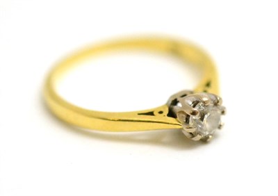 Lot 50 - A diamond solitaire ring, 18ct gold, 0.33 carat approximately