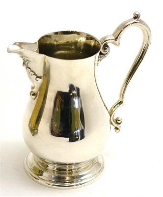 Lot 115 - A colonial silver baluster jug, Hamilton & Co, Calcutta (good gauge)