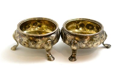 Lot 122 - Two mid-18th century silver cauldron salts