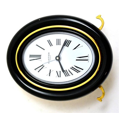 Lot 140 - A Cartier alarm timepiece