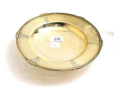 Lot 239 - A silver footed dish
