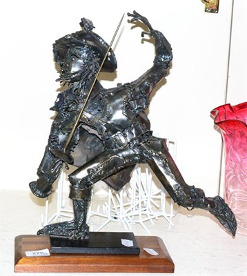 Lot 275 - Kenneth Rowden 20th century sculpture, of D'Artagnan, the fourth musketeer