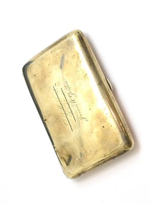 Lot 286 - A Victorian silver cigar case