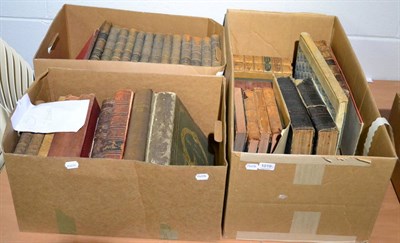 Lot 1019 - Three boxes of leather bindings