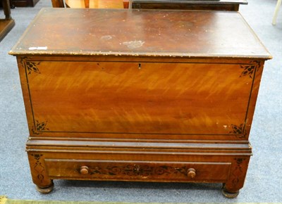 Lot 1067 - A large Scottish pine mule chest