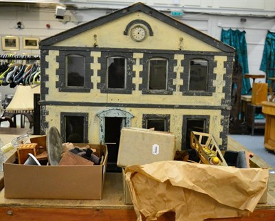 Lot 1103 - A doll's house together with a quantity of doll's house furniture