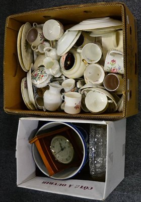 Lot 1106 - A mixed group of various ceramics and glass (in two boxes)