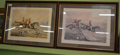 Lot 1181 - Pair of 19th century coloured engraving after Henry Alken, ";The Right and Wrong Sort"; (2)