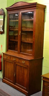 Lot 1218 - Edwardian mahogany bookcase