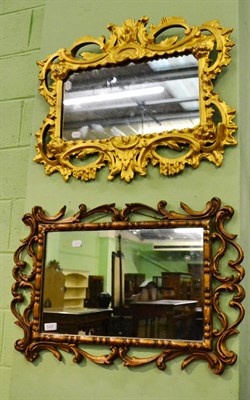 Lot 1222 - Two gilt framed mirrors