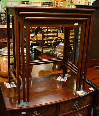 Lot 1248 - Edwardian mahogany nest of three tables