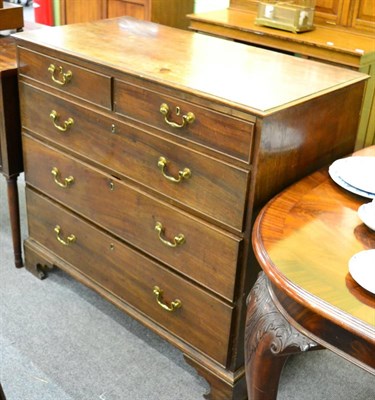 Lot 1274 - A mahogany four height chest of drawers