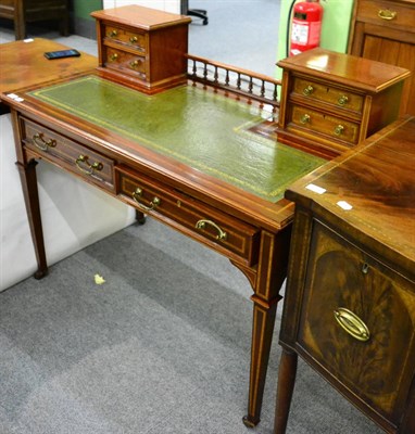 Lot 1277 - Edwardian mahogany writing desk