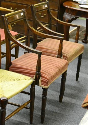 Lot 1287 - A pair of Regency carver chairs