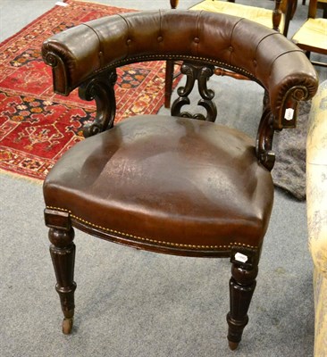 Lot 1290 - Victorian library chair