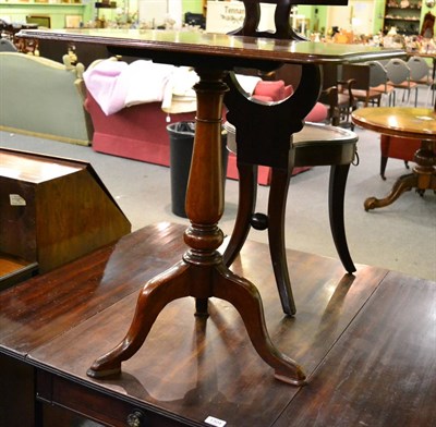 Lot 1305 - A 19th century mahogany tilt tip tripod table