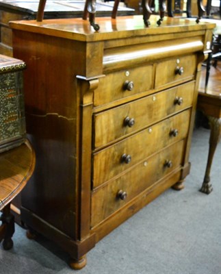 Lot 1316 - A 19th century mahogany scotch chest