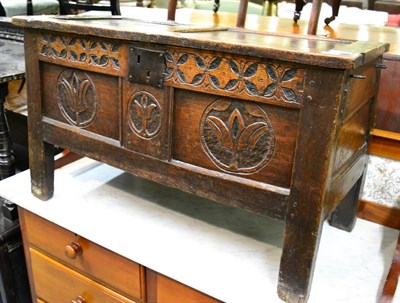 Lot 1321 - An 18th century coffer