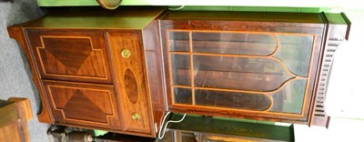 Lot 1345 - Edwardian inlaid mahogany bookcase