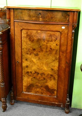 Lot 1347 - A 19th century mahogany and burr walnut corner cabinet