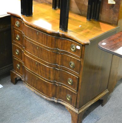 Lot 1349 - A 19th century four height chest of drawers