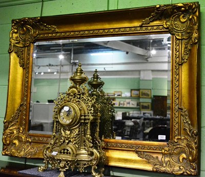 Lot 1361 - A 19th century gilt framed mirror