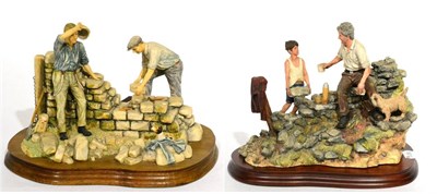 Lot 25 - Border Fine Arts 'A Warm Day Walling' (Dry Stone Dyking), model No. JH31 by Ray Ayres, limited...