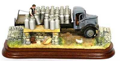 Lot 40 - Border Fine Arts 'Morning Collection' (Milk Lorry), model No. B0956 by Ray Ayres, limited...
