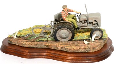 Lot 41 - Border Fine Arts 'The Fergie' (Tractor Ploughing), model No. JH64 by Ray Ayres, limited edition...