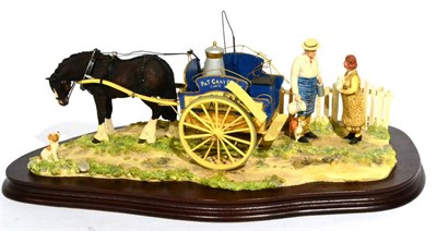 Lot 52 - Border Fine Arts 'Daily Delivery' (Milkman with Horse-Drawn Cart), model No. JH103 by Ray...
