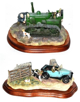 Lot 61 - Border Fine Arts 'Starts First Time' (Fowler Diesel Crawler Mark VF), model No. B0702 by Ray Ayres