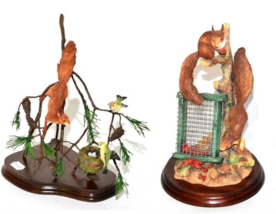 Lot 62 - Border Fine Arts 'Red Squirrel and Goldcrests', model No. B0862 by Ray Ayres, limited edition...
