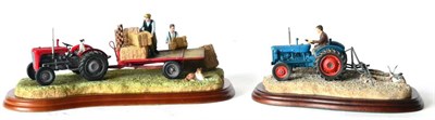 Lot 66 - Border Fine Arts 'Ridging Up' (Fordson Dexta), model No. A2141 by Ray Ayres, on wood base, with...