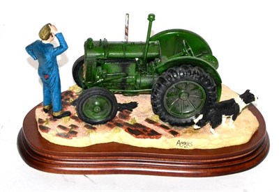 Lot 74 - Border Fine Arts 'Won't Start' (Tractor, Farmer and Collie), model No. B0299 by Ray Ayres, on...