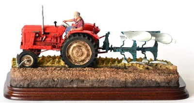 Lot 78 - Border Fine Arts 'Reversible Ploughing' (Nuffield 4/65 Diesel Tractor), model No. B0978 by Ray...