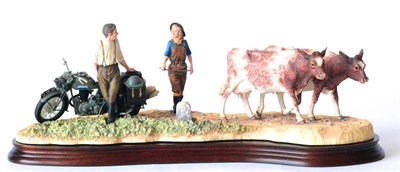Lot 95 - Border Fine Arts 'Flat Refusal' (Holstein Cows), model No. B0650 by Kirsty Armstrong, limited...